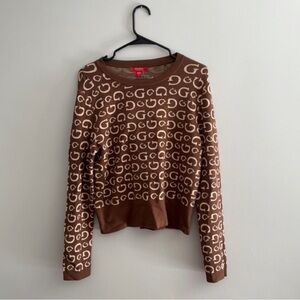 brown women’s size S Guess sweater.